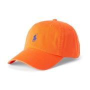 Oransje Polo Ralph Lauren Cotton Chino Ball Cap Caps