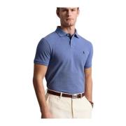 Blå Polo Ralph Lauren Short Sleeve Knit Pique