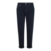 Navy Blue Bomull Jeans Regular Fit