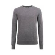 Merino Crew Neck Sweater Grå Melange