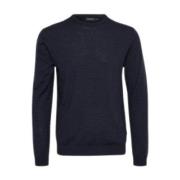 Merino Pullover Mørk Marine