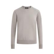 Merino Crewneck Jumper med Skulderdetaljer