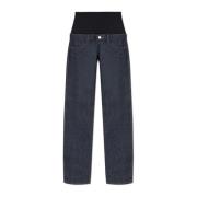 Jeans med elastisk linning