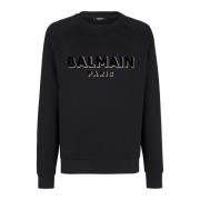 Metallisk flocked sweatshirt