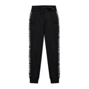 Sweatpants med logo side striper