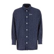 Midnight Blue Cotton Oversize Shirt