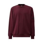 Diagonal Raised Fleece Crew Neck Sweatshirt