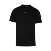 Svart Hvit Stamp Slim Tee