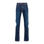 Slim Fit Blå Denim Jeans