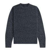 Bouclé Crewneck Sweater med tommelhull