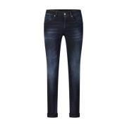 Slim Fit Knappelukking Denim Jeans