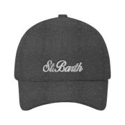 Lurex ull baseballcap for kvinner