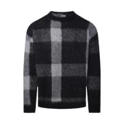 Quadri Sweater i Nøytral/Grå