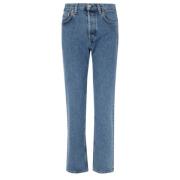 Vintage Fit Denim Jeans Blå