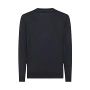 Blå Crew Neck Sweater