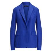 Blazer i twill av linblanding