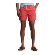 Rød Flat Short Shorts med Snøring