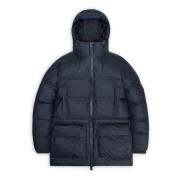 Lang Puffer Cargo Jakke - Navy