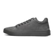 Grå Nubuck Lave Top Sneakers