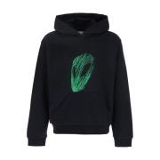 Svart Alien Head Hoodie Sweaters