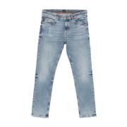 Denim Bomull Jeans, Fem-Lomme Design