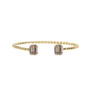 Sort Diamant Armbånd Justerbar Bangle