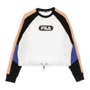 Fargeblokk Cropped Crewneck Sweatshirt