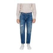 Slim bomull jeans med elastanblanding