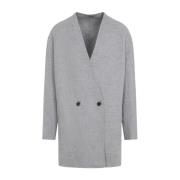 Paris Sky Avslappet Lapelless Blazer