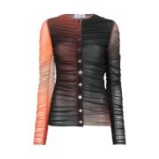 Gradient Mesh Genser med Ruched Detaljer