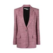 Mørk Rosa Ull Blazer