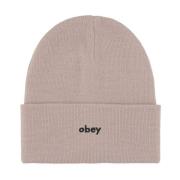 Ribbestrikket Stretch Beanie Sopplue