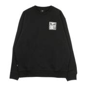 Premium Crew Neck Herre Sweatshirt i Svart