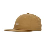 Flat visir lue fet twill strapback