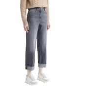 Denim twill stretch gulrotbukser