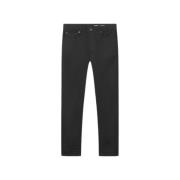 Slim Svart Jeans med Super-Stretch Stoff