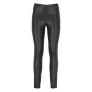 Sort elastiske stoff leggings