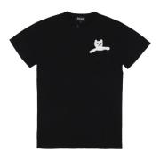 Lomme Tee Svart Crew-neck T-skjorte