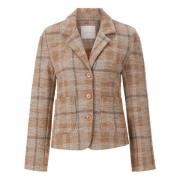 Elegant Jacquard Blazer for Kvinner