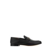 Sort skinn Gin loafers