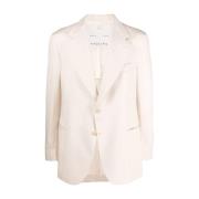 Ivory Single Breasted Blazer