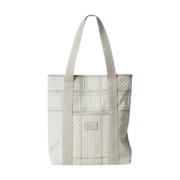 Heritage Stripe Beige Tote Bag