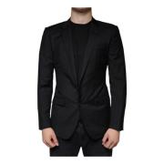 Svart Slim Fit Blazer Martini Stil