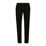 Slim Fit Svart Bomull Strekk Jeans