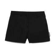 Sort Bomull Bermuda Shorts