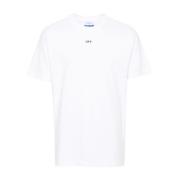 Svart Logo T-skjorte Jersey Crew Neck