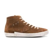 Brun Høye Sneakers med Shearling