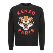 Svart Lucky Tiger Jumper Genser