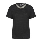 Svart Crush Embellished Tee Shirt