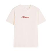 Lys Rosa Crew Neck T-skjorte